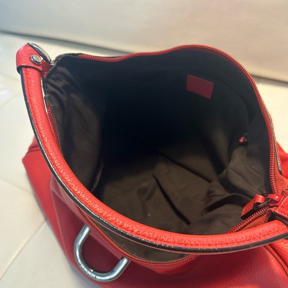 GUCCI Red Leather D-Ring Abbey Hobo - Picture 7 of 10